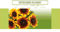 Desktop Screenshot of petrozziflorist.com